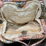 Source Unknown Vintage 1980s Quilted Painted Leather Paint‎ Splash Purse Handbag Multicolor Photo 5