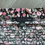 Haute Monde Smocked Floral Mini Dress Black Pink Large Stretchy Photo 5