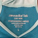 Marika Aqua Blue Women's Tank Top Large Athletic Photo 2