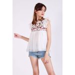 ZARA ✨ HP✨BN Ruffle Embroidered Babydoll Top✨ Photo 4