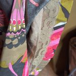 Trina Turk  Flamingo Secret Silk Linen Blend Butterfly Dress Size 2 Photo 12