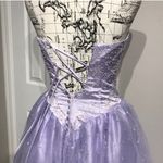 Venus Tulle Embellished Prom Gown Beads Pearls Vintage Y2k XV Dress Lily Lilac Violet Sweet Feminine Fairytale Doll XV Gown Coquette Pastel Photo 3