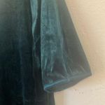 Elegant Dark Green Velvet Dress 20w Photo 2