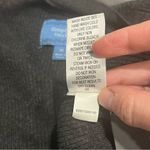 Simply Vera, Vera Wang Simply Vera Vera Wang Grey Knit Black Sequin FrontV Neck Cardigan Size Medium Photo 5