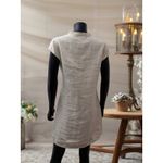 Cynthia Rowley  100% Linen Beige Embroidered Tunic Dress Boho Resort Size 4 Photo 2