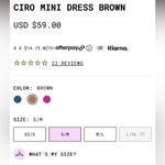 Princess Polly Ciro Mini Dress Brown Photo 6