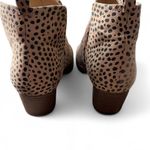 Cheetah Print Faux Leather Ankle Booties Size 9 Photo 3