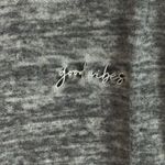 Free People Intimately Women’s Nightshirt Grey Lightweight Good Vibes Size S EUC Photo 2