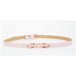 Ted Baker 💕💕 Pink Rose Gold Skinny Bow Belt Photo 6