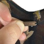 Free People  Havana Floral Print Sleeveless Surplice Mesh Top Black/Orange M Photo 8