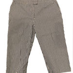 Sandro  100% Cotton Seersucker Capri Pants Size 10 Photo 0