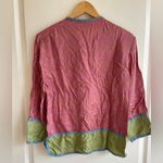 Vintage Goody Goody California Silk Blend Top S Damask Artsy Unique Pink Size undefined Photo 3