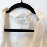 Victoria's Secret Vtg Womens Long Length Robe Size S Floral Jacquard Satin Gold Photo 2