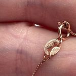 Boutique NWT 17” Rose Gold over sterling silver box chain. Delicate minimalist Photo 2