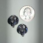 Sperry  Brand Vintage Silver Tone Retro Boho Clip On Earrings Photo 2