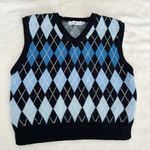 Adika Blue Sweater Vest Photo 1