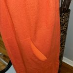 Cyrus  Orange Sleeveless Hooded Vest Photo 1
