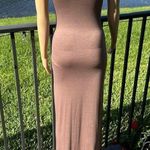 Go Couture Maxi racer back brown dress Sz S Photo 6