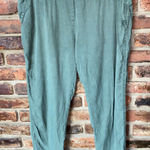 Sanctuary  Army Green Slim Fit Cropped Pull-On Pants Women's Size Large Photo 0