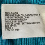 Worthington  Vneck Vivid Teal Sweater Photo 4