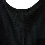 Zenana Cropped Sweater Top Black SZ 1X Open Weave Raw Seams Cap Sleeve Relaxed Photo 6