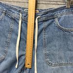 Old Navy Vintage 90s  Blue Jeans Cropped Capri Drawstring Waist Pockets Size‎ 12 Photo 3