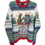 Blizzard Bay Womans reindeer Xmas Sweater Sz M Red Size M Photo 0