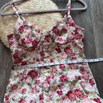 Petersyn coquette floral mini dress button down front open back Pink Photo 4