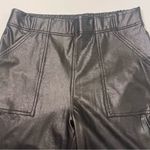 Spanx  Leather-Like Faux Leather Jogger‎ Pants Joggers in Noir Black Size Medium Photo 10