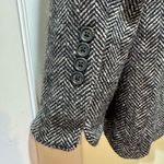 Ralph Lauren Vintage Lauren Wool Herringbone Blazer Size 12 Black White Classic Photo 8