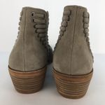 Vince Camuto  Women's Pevista Taupe Suede Leather Ankle Boots Bootie Photo 3