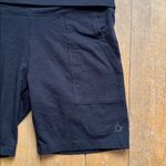 Aerie OFFLINE OG Bike Short Hi-Rise Fold Over Band 7” inseam Black Large NWT Photo 1