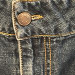 Old Navy Jeans Vintage Blue and Gold Mini Pencil Skirt Photo 6