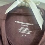 Christian Siriano Size xs sleeveless mock neck top tank top shirt 96% rayon Purple Photo 1