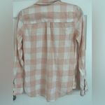 SO  Pink and Creamy White Plaid Button Down Shirt Size S NWOT Photo 6