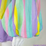 Eloquii NEW  rainbow‎ Stripe Surplice Bodysuit, size 18 Photo 13