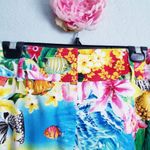 Escada Cruise Style Tropical Ocean Ankle Pants Yellow Size L Photo 4