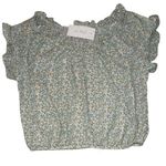 Sienna Sky  Floral Blouse - Blue and Cream Photo 0