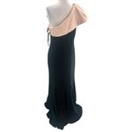 XScape NWT One-Shoulder Contrast Ruffle Jersey Sheath Gown Sz 12 Photo 3