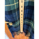 Ralph Lauren Polo Navy Green Plaid Fringe Hem Tunic Dress Popover Cotton Size 12 Photo 6