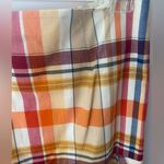 Trina Turk  NWT Madras Plaid Ruffle Wrap Mini Skirt Womens 10 Preppy Academia Photo 7