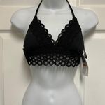 Becca ® by Re Virtue Siren Black Shimmer Halter String Bikini Top Photo 3