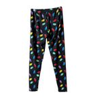 Jolliday Women’s Seasonal Holiday Light Bulbs Print Soft Leggings NWT Sz S Photo 4
