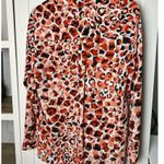 Jones New York  Leopard Print V-Neck Long Sleeve Top Womens Size‎ Small Photo 7