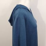 D&Co. Blue Long Sleeve Hoodie Size Small Blue Pullover Knit Hoodie Photo 3
