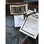 Forenza Vintage Blue Brown Maxi Denim Faux Suede Skirt Size 6 NEW Photo 8