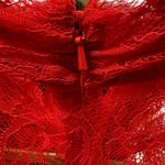 Jay Godfrey Red Lace Sheer Long Sleeve Mini Dress Size 8 NWT Photo 6