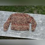 Diane Gilman Vintage 90s Blazer Cropped Zip Jacket Silk Aztec Bomber medium fall Photo 5