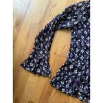 The Limited Vtg 90s Y2K Top M Whimsigoth Flare Sleeve Fairy Grunge Babydoll Purple Black Photo 4