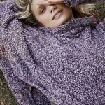 Free People BFF Cowl Neck Grape Hyacinth Sweater Super Soft Oversized Size XS Photo 3